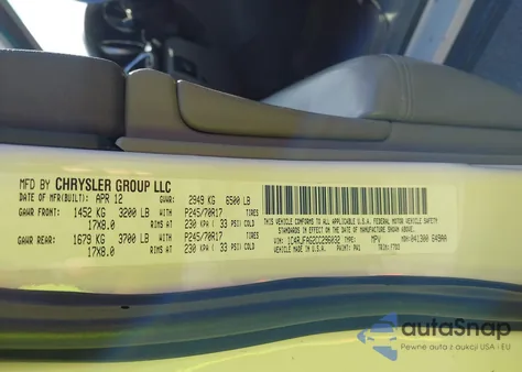 2012 Jeep Grand Cherokee Laredo из США, поврежденный, VIN 1C4RJFAG2CC296032